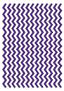 Printed Wafer Paper - Chevron Purple